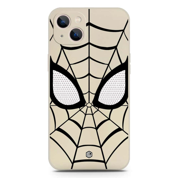 Cool Spider Design Soft Phone Case - Silica Gel Case - Offwhite - iPhone 13