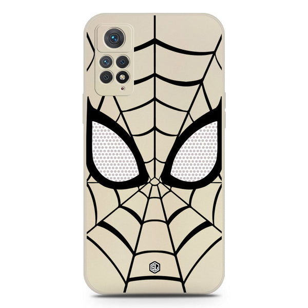 Cool Spider Design Soft Phone Case - Silica Gel Case - Offwhite - Xiaomi Redmi Note 11 Pro Plus