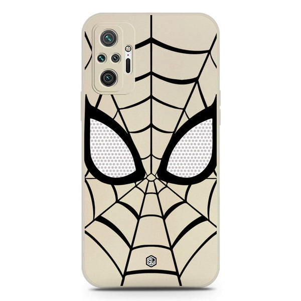 Cool Spider Design Soft Phone Case - Silica Gel Case - Offwhite - Xiaomi Redmi Note 10 Pro Max