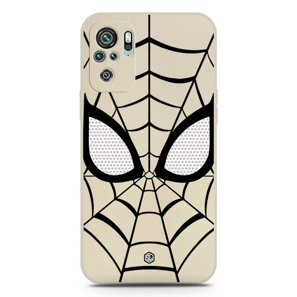 Cool Spider Design Soft Phone Case - Silica Gel Case - Offwhite - Xiaomi Redmi Note 10S