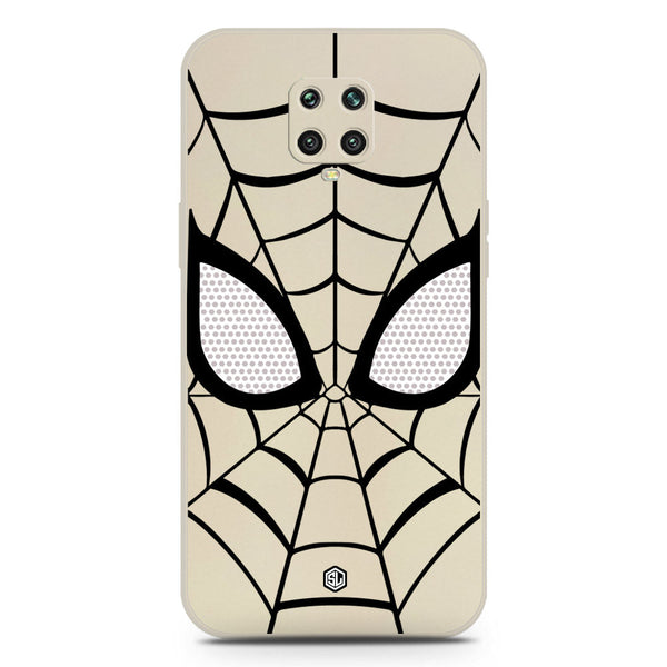 Cool Spider Design Soft Phone Case - Silica Gel Case - Offwhite - Xiaomi Redmi Note 9S