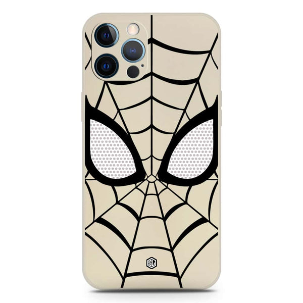 Cool Spider Design Soft Phone Case - Silica Gel Case - Offwhite - iPhone 12 Pro
