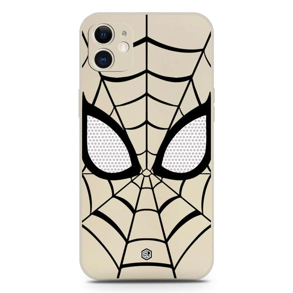 Cool Spider Design Soft Phone Case - Silica Gel Case - Offwhite - iPhone 12