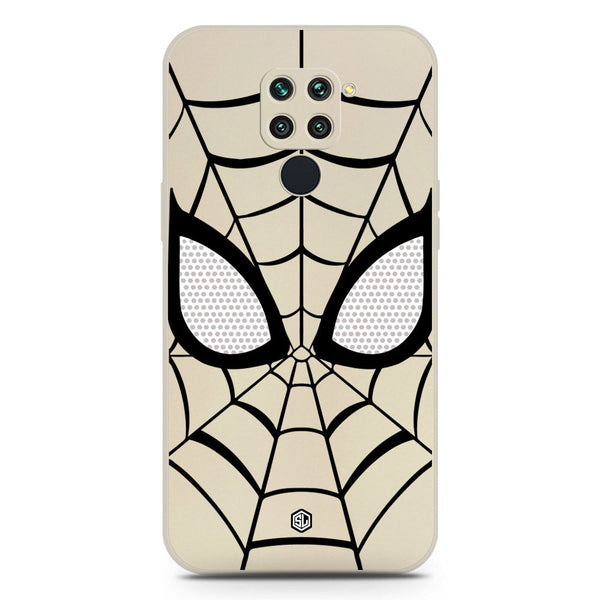 Cool Spider Design Soft Phone Case - Silica Gel Case - Offwhite - Xiaomi Redmi 10X 4G