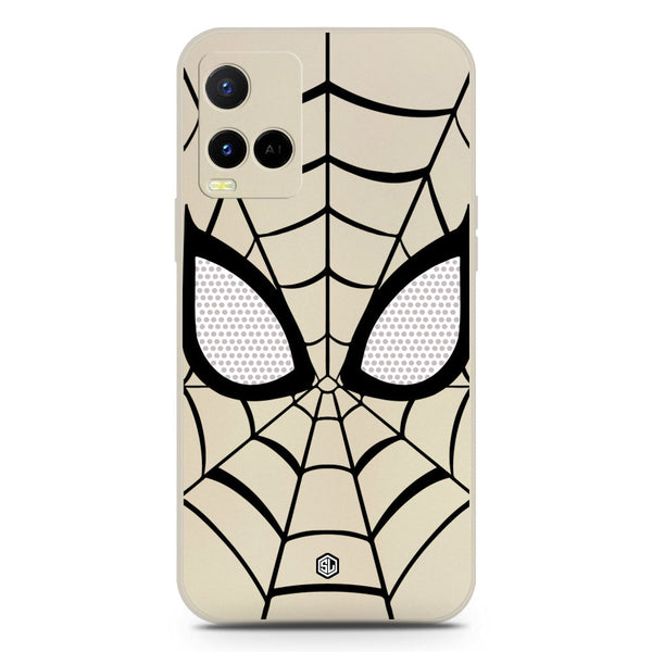 Cool Spider Design Soft Phone Case - Silica Gel Case - Offwhite - Vivo Y21G