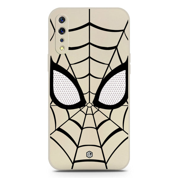 Cool Spider Design Soft Phone Case - Silica Gel Case - Offwhite - Vivo S1
