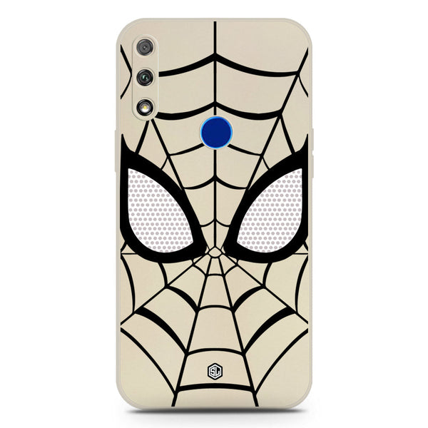 Cool Spider Design Soft Phone Case - Silica Gel Case - Offwhite - Honor 9X