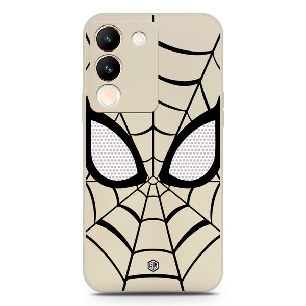 Cool Spider Design Soft Phone Case - Silica Gel Case - Offwhite - Offwhite - Vivo V29e