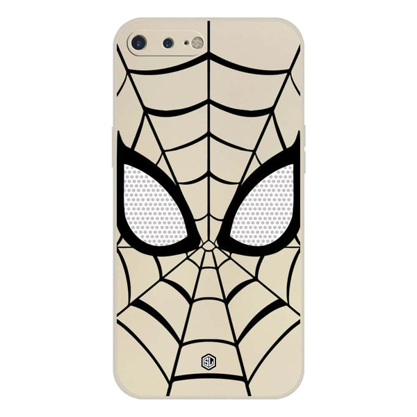 Cool Spider Design Soft Phone Case - Silica Gel Case - Offwhite - iPhone 8 Plus / 7 Plus