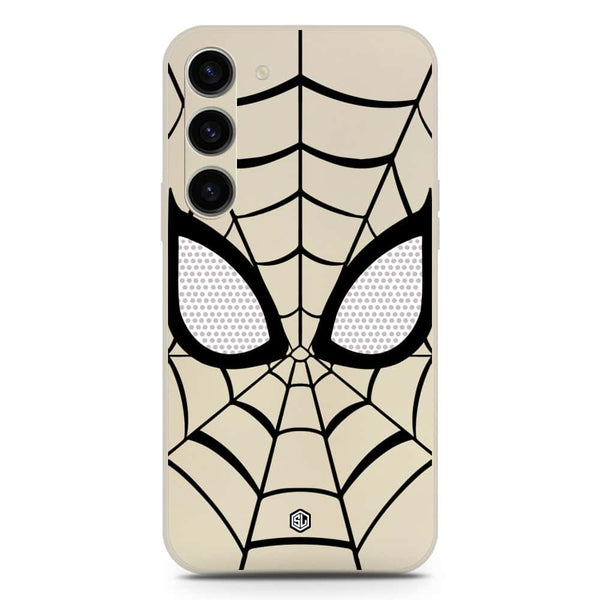 Cool Spider Design Soft Phone Case - Silica Gel Case - Offwhite - Samsung Galaxy S23 5G
