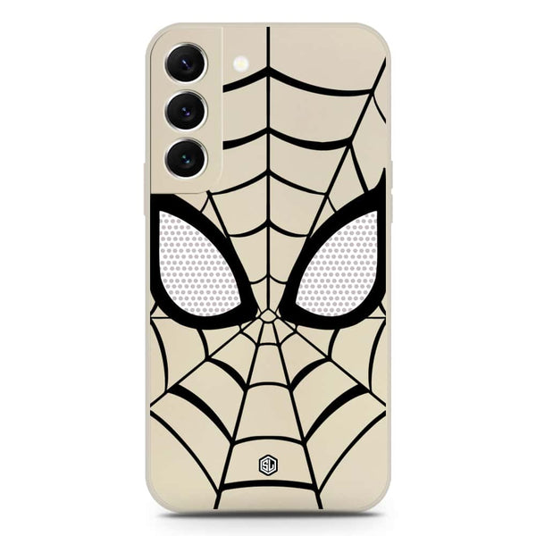 Cool Spider Design Soft Phone Case - Silica Gel Case - Offwhite - Samsung Galaxy S22 5G