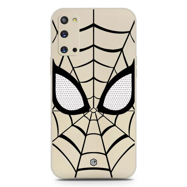 Cool Spider Design Soft Phone Case - Silica Gel Case - Offwhite - Samsung Galaxy S20