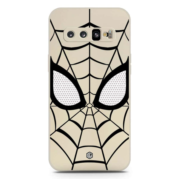 Cool Spider Design Soft Phone Case - Silica Gel Case - Offwhite - Samsung Galaxy S10 Plus