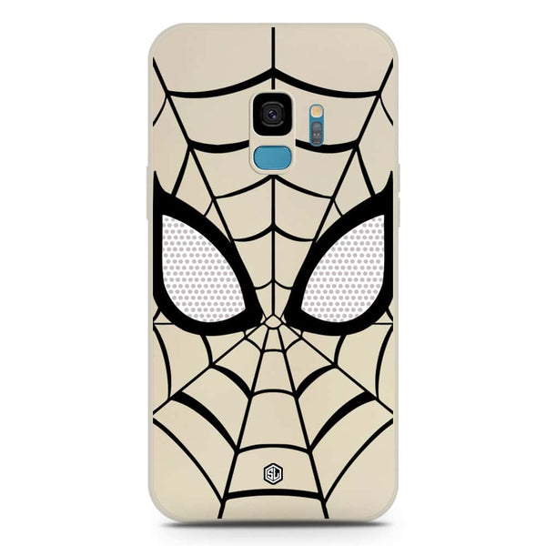 Cool Spider Design Soft Phone Case - Silica Gel Case - Offwhite - Samsung Galaxy S9