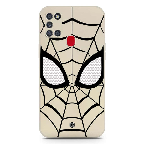 Cool Spider Design Soft Phone Case - Silica Gel Case - Offwhite - Samsung Galaxy A21s