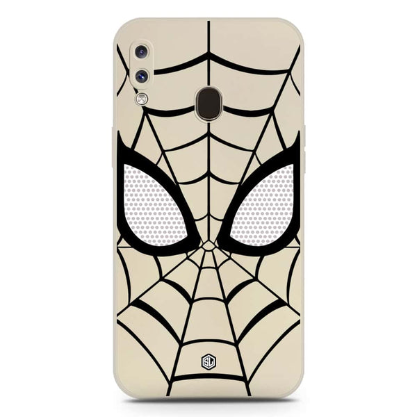 Cool Spider Design Soft Phone Case - Silica Gel Case - Offwhite - Samsung Galaxy A20