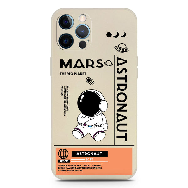 Astronaut Series Soft Phone Case - Silica Gel Case - Offwhite - iPhone 12 Pro Max