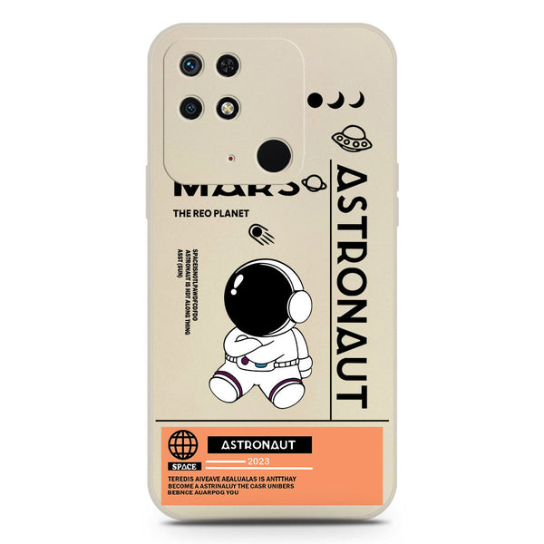 Astronaut Series Soft Phone Case - Silica Gel Case - Offwhite - Xiaomi Redmi 10C