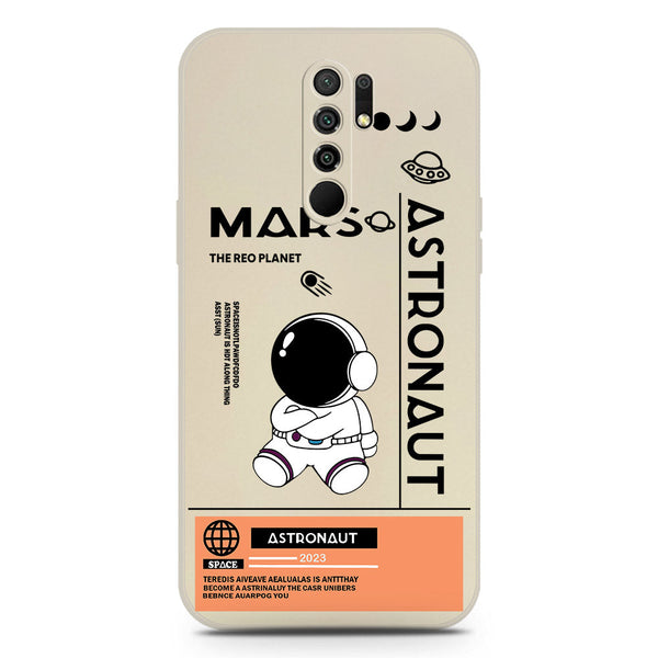 Astronaut Series Soft Phone Case - Silica Gel Case - Offwhite - Xiaomi Redmi 9