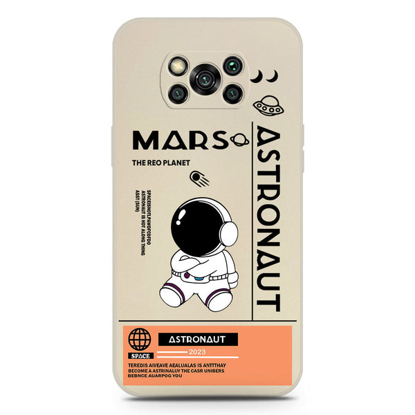 Astronaut Series Soft Phone Case - Silica Gel Case - Offwhite - Xiaomi Poco X3 Pro