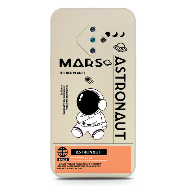 Astronaut Series Soft Phone Case - Silica Gel Case - Offwhite - Vivo Y51 (2020 September)
