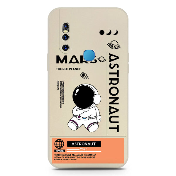 Astronaut Series Soft Phone Case - Silica Gel Case - Offwhite - Vivo V15