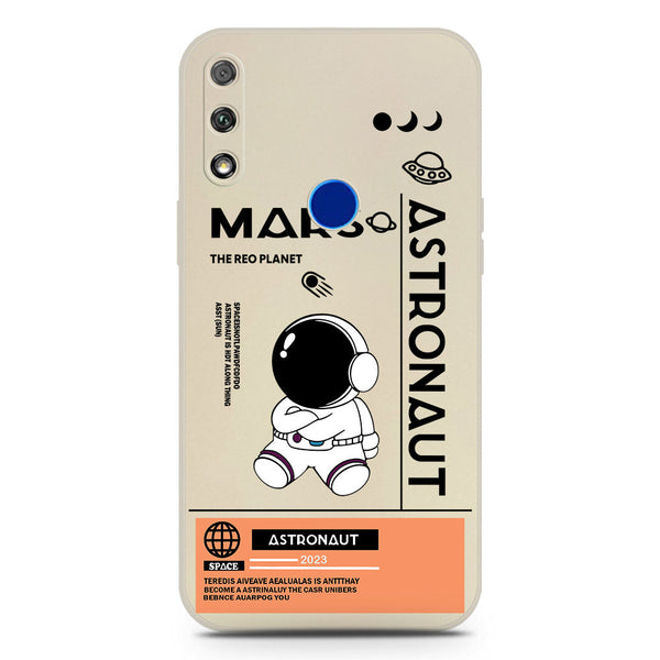 Astronaut Series Soft Phone Case - Silica Gel Case - Offwhite - Honor 9X