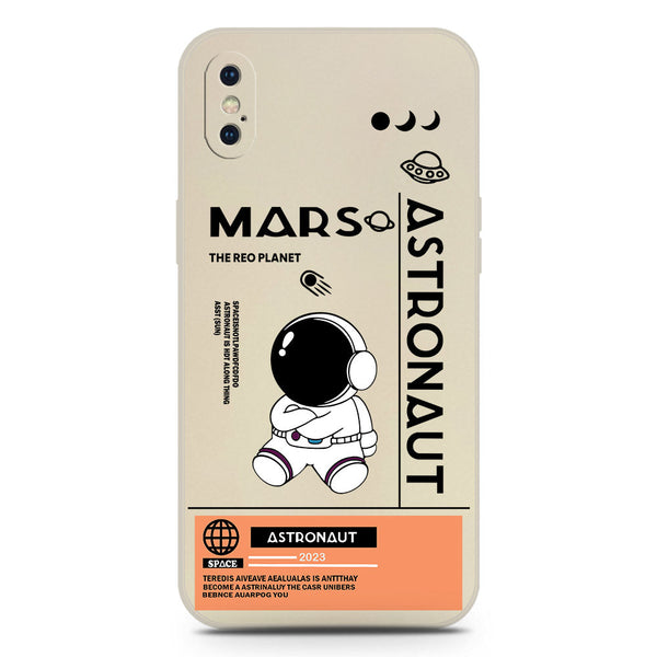 Astronaut Series Soft Phone Case - Silica Gel Case - Offwhite - iPhone XS / X