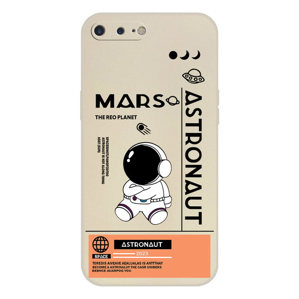 Astronaut Series Soft Phone Case - Silica Gel Case - Offwhite - iPhone 8 Plus / 7 Plus