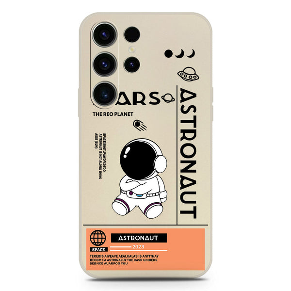 Astronaut Series Soft Phone Case - Silica Gel Case - Offwhite - Samsung Galaxy S23 Ultra 5G