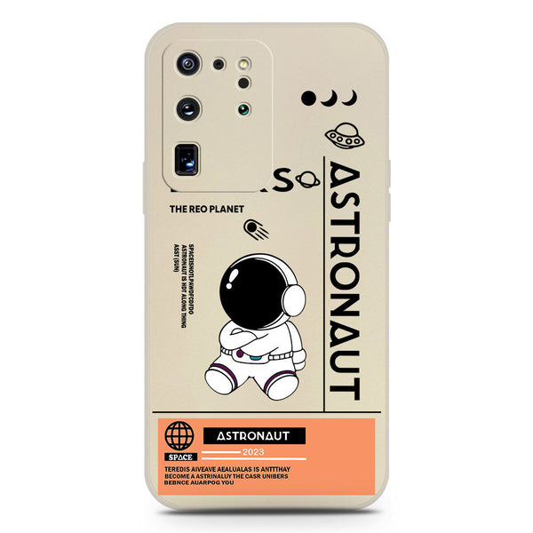 Astronaut Series Soft Phone Case - Silica Gel Case - Offwhite - Samsung Galaxy S20 Ultra