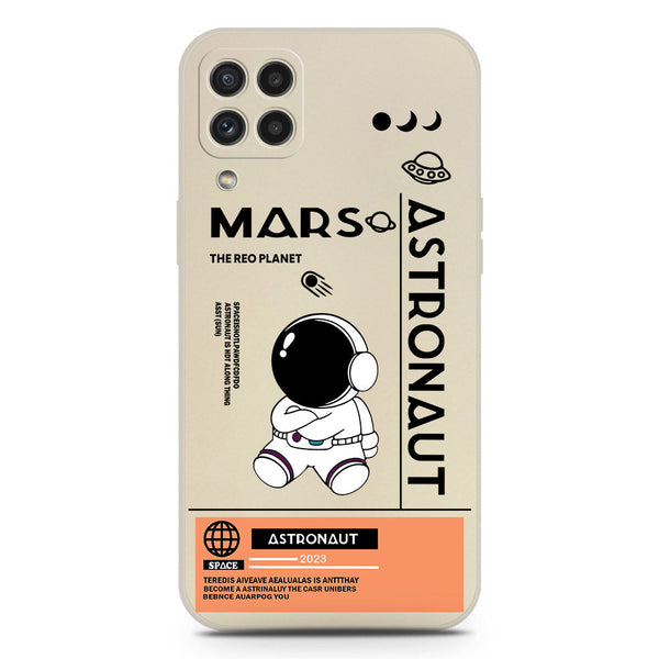 Astronaut Series Soft Phone Case - Silica Gel Case - Offwhite - Samsung Galaxy M32