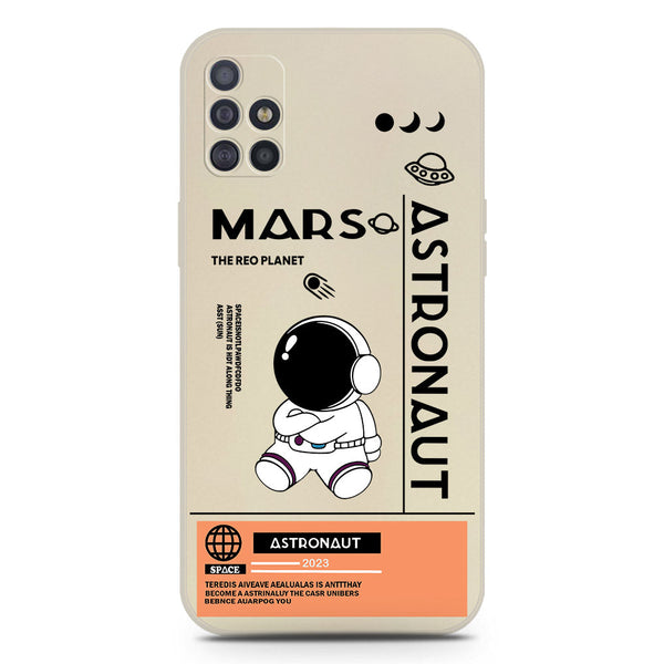 Astronaut Series Soft Phone Case - Silica Gel Case - Offwhite - Samsung Galaxy M31s