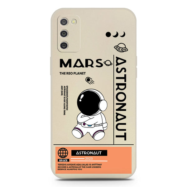 Astronaut Series Soft Phone Case - Silica Gel Case - Offwhite - Samsung Galaxy M02s