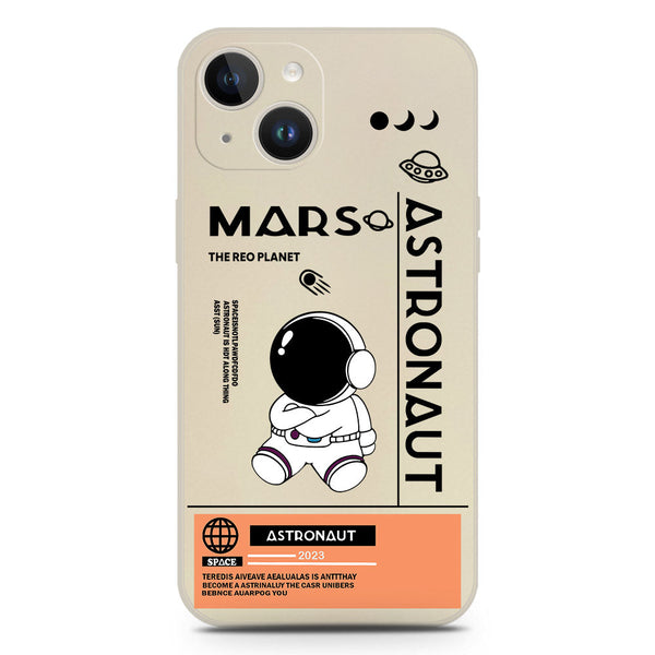 Astronaut Series Soft Phone Case - Silica Gel Case - Offwhite - iPhone 14
