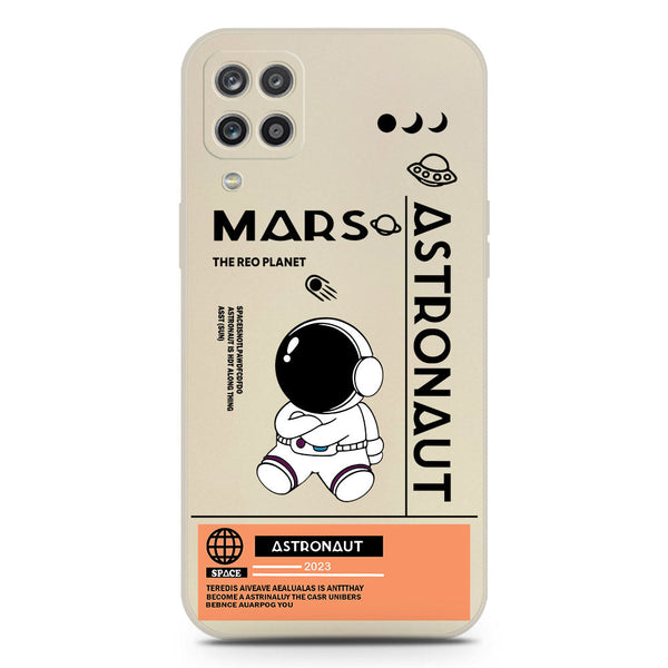 Astronaut Series Soft Phone Case - Silica Gel Case - Offwhite - Samsung Galaxy A12 Nacho