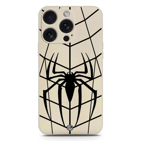 X-Spider Design Soft Phone Case - Silica Gel Case - Offwhite - iPhone 15 Pro Max