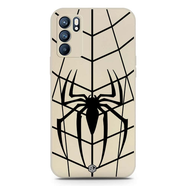 X-Spider Design Soft Phone Case - Silica Gel Case - Offwhite - Oppo Reno 6 Pro 5G