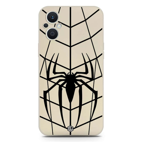 X-Spider Design Soft Phone Case - Silica Gel Case - Offwhite - Oppo F21 Pro 5G
