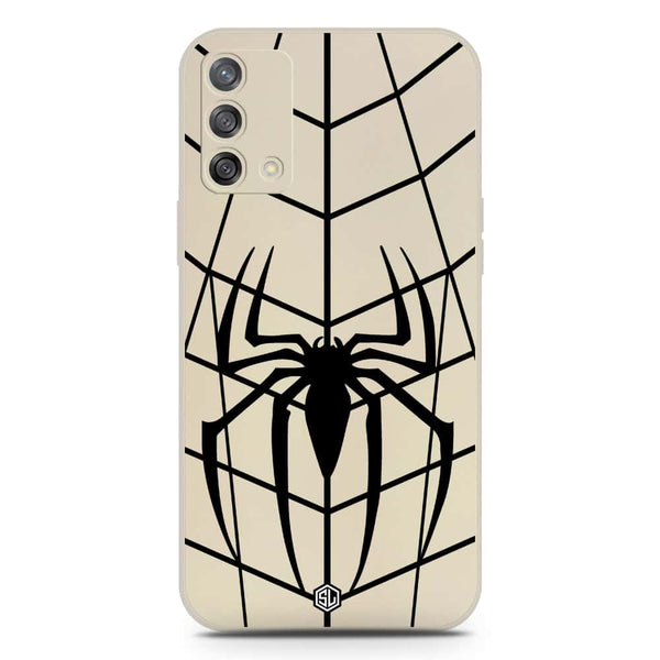 X-Spider Design Soft Phone Case - Silica Gel Case - Offwhite - Oppo F19