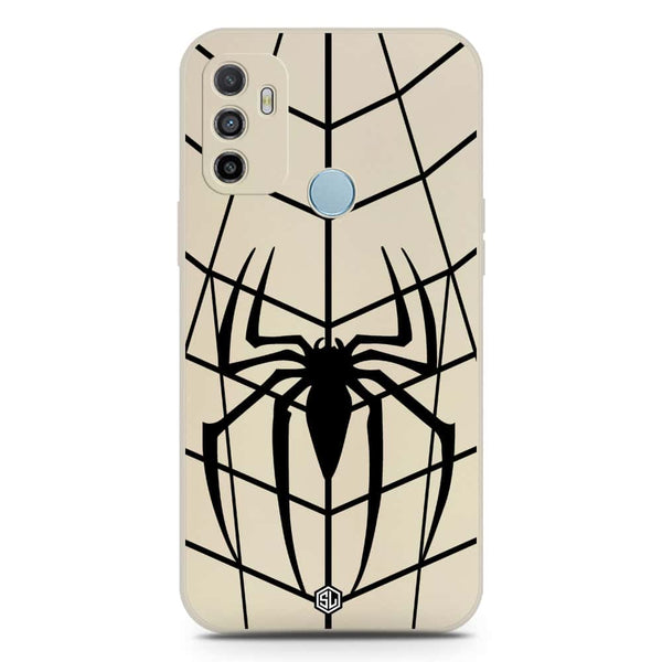 X-Spider Design Soft Phone Case - Silica Gel Case - Offwhite - Oppo A53