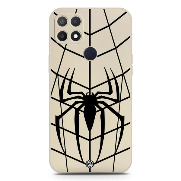 X-Spider Design Soft Phone Case - Silica Gel Case - Offwhite - Oppo A15
