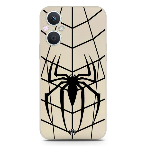 X-Spider Design Soft Phone Case - Silica Gel Case - Offwhite - OnePlus Nord N20 5G