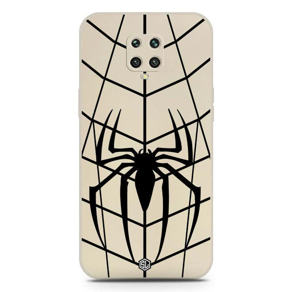 X-Spider Design Soft Phone Case - Silica Gel Case - Offwhite - Xiaomi Redmi Note 9S