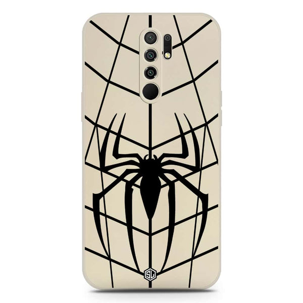 X-Spider Design Soft Phone Case - Silica Gel Case - Offwhite - Xiaomi Redmi 9 Prime