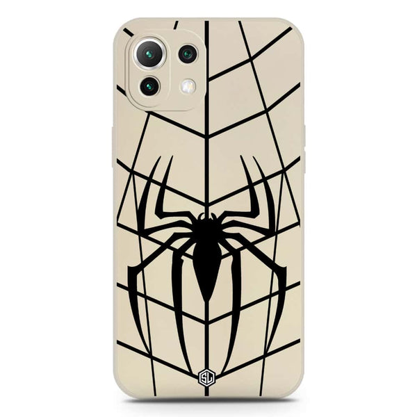 X-Spider Design Soft Phone Case - Silica Gel Case - Offwhite - Xiaomi Mi 11 Lite
