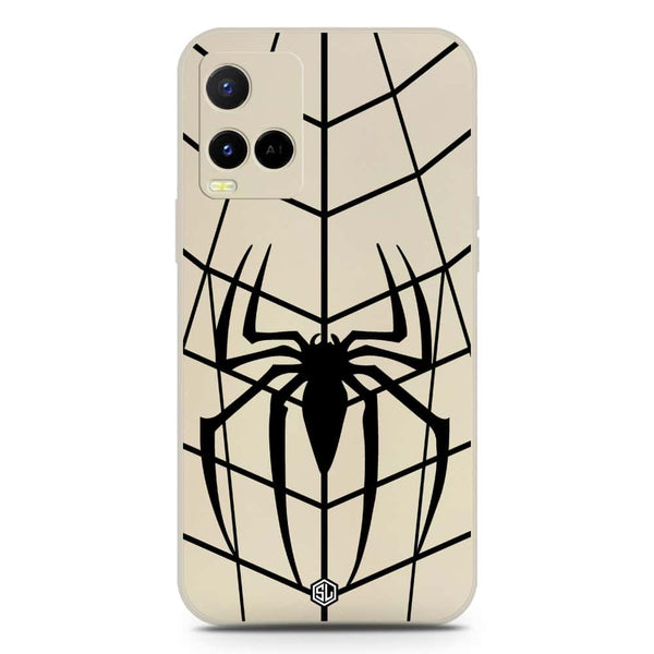 X-Spider Design Soft Phone Case - Silica Gel Case - Offwhite - Vivo Y21