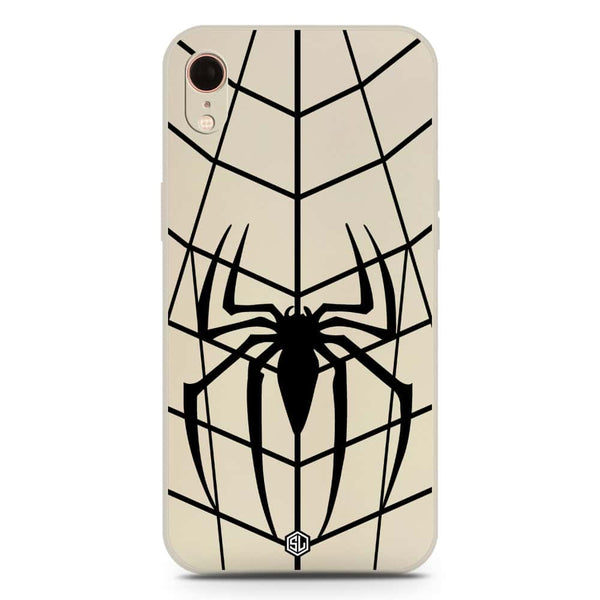 X-Spider Design Soft Phone Case - Silica Gel Case - Offwhite - iPhone XR
