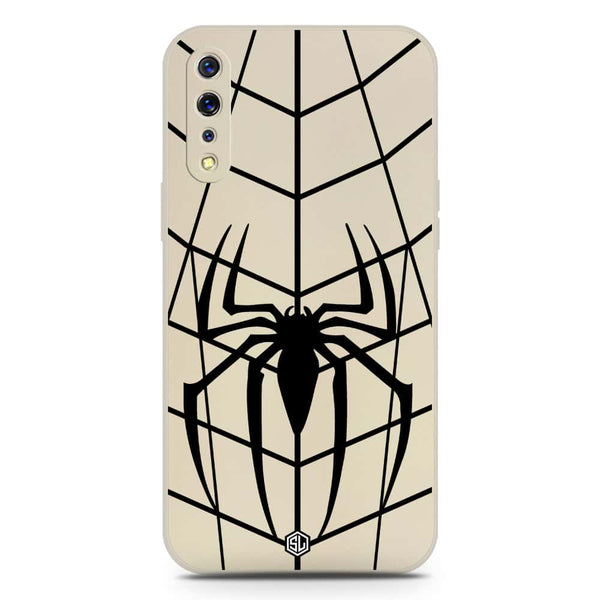 X-Spider Design Soft Phone Case - Silica Gel Case - Offwhite - Vivo S1