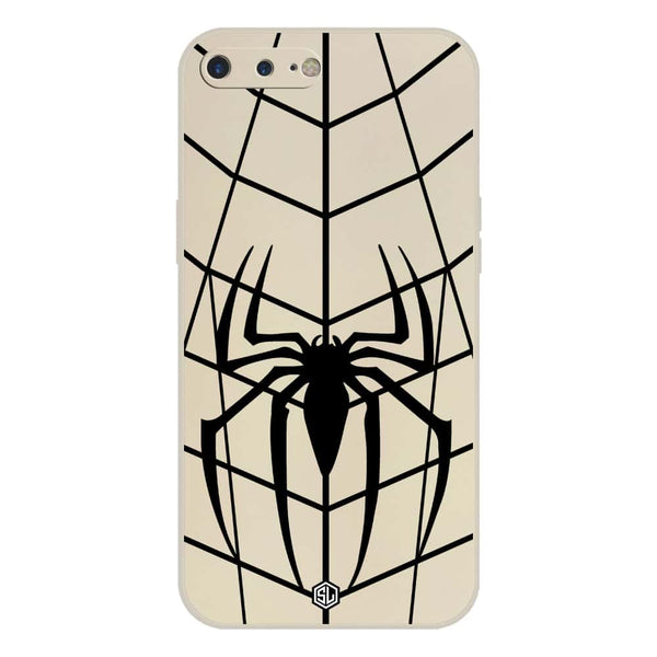 X-Spider Design Soft Phone Case - Silica Gel Case - Offwhite - iPhone 8 Plus / 7 Plus